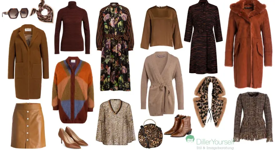 Braunes Kleid kombinieren: Outfits mit braunem Mantel, Strickjacke, Lederrock, Kleidern und Accessoires in warmen Erdtönen.